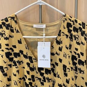 NWT! ANINE BING Peyton Print Minidress (XS)